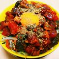 ユットン's cooksnap of when they made カツオのユッケ仕立て。.