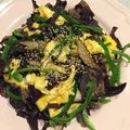 マル117410's cooksnap of when they made 青椒肉絲の素で♡きくらげと豚コマの卵炒め.