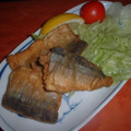 Jock's cooksnap of when they made さんまのカレー揚げ.