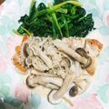 くにぴゆりぴのマミー's cooksnap of when they made 重ね豚肉ソテー きのこクリームソース.
