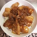 PIKACHUUU3's cooksnap of when they made ■厚切り豚肉の甘辛粒マスタード丼■.