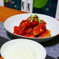 ちゃんまこり's cooksnap of when they made 甘辛やみつき！ヤンニョムチキン.