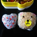 ゆいランラン's cooksnap of when they made クルクルラップおにぎり☆動物さん弁当.