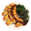 Yumi♡Gohan's cooksnap of when they made 揚げ焼き！ささみチーズフライ♡.