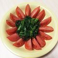 ＊さらん＊'s cooksnap of when they made 春菊の美味しいサラダwithトマト☆.