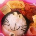 ゆずあやねこ's cooksnap of when they made ドラえもんおにぎり弁当.