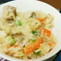ぴょん吉Cafe's cooksnap of when they made もち米不要の炊き込みおこわ.