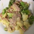 Arinka's cooksnap of when they made ベーコンポテトブロッコリー炒めチーズのせ.