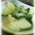 とりﾁｬﾝ☆'s cooksnap of when they made 新じゃがとチンゲン菜の炒め煮.