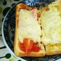 あーもこ's cooksnap of when they made ピザトースト.