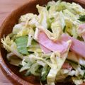 二角形's cooksnap of when they made キャベツとハムの塩もみサラダ.
