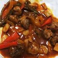 サンシャイン池崎's cooksnap of when they made 子供に人気✩豚こま団子のケチャップ煮.