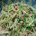だいたいぶ's cooksnap of when they made 豚肉と水菜のからし和え.