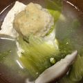 メシの極み乙女☆'s cooksnap of when they made 鶏だんごとレタスのスープ.