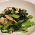 のだめぐみ's cooksnap of when they made 小松菜と桜エビの塩昆布炒め.