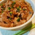 koara☺'s cooksnap of when they made シャキシャキレタスの簡単豚丼☆.