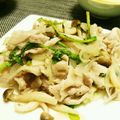 Vivier's cooksnap of when they made 豚肉とクレソンのレモンバター炒め.
