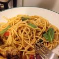 Kadiak's cooksnap of when they made トマトとアンチョビのパスタ.