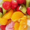 クックM1GIZX☆'s cooksnap of when they made ヨーグルト白玉のフルーツパンチ.