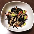 ゆっちゃん0430's cooksnap of when they made 押し豆と鳥ひき肉のひじきそぼろ.