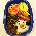 ゆうみっこ's cooksnap of when they made 簡単キャラ弁♡アンパンマンとこむすびまん.