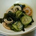 ゆきんこななこ's cooksnap of when they made 【酸味控えめ】きゅうりとわかめの酢の物.