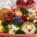 3chan。's cooksnap of when they made 旦那⭐キャラ弁 ゆる～い鬼太郎と猫娘.