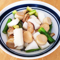 やいちのりんご's cooksnap of when they made アスパラとえびの塩炒め★.
