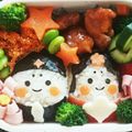 エコママです's cooksnap of when they made 雛祭り 簡単 キャラ弁＊俵型のお雛様.