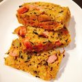 BoleroF's cooksnap of when they made HMと野菜ジュースで。さくふわケークサレ.