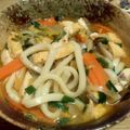 美味介's cooksnap of when they made ＊コク旨ピリ辛♡キムチ煮込みうどん＊.