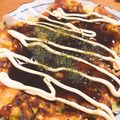 mimiねこ's cooksnap of when they made 粉不要！餅とキャベツで激ウマお好み焼き風.