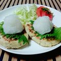 mamipo0717's cooksnap of when they made ツナ、えのき入りおから豆腐ハンバーグ.