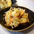 runa10's cooksnap of when they made 残った天ぷら衣で玉ねぎのかき揚げ.