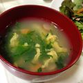 o^o^oayuayu's cooksnap of when they made 即席！レタスたっぷり✿かきたま汁✿.