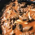 おが氏's cooksnap of when they made 安いステーキ肉でビーフストロガノフ風.