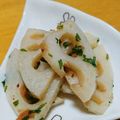汐大福's cooksnap of when they made シャキシャキ食感！れんこんの梅肉和え.