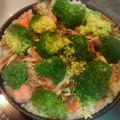 ツル太郎's cooksnap of when they made ダシダで！鮭ときのこのフライパンパエリア.