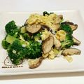 まんまるまうちゃん's cooksnap of when they made ブロッコリーと椎茸のまろやか卵とじ.
