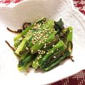 はくべえ☆'s cooksnap of when they made 簡単小鉢✿小松菜の昆布辛子和え.