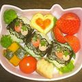 くまとこぐまとねこ's cooksnap of when they made ＊キャラ弁＊　いちごのお弁当♪.