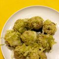 kokoli's cooksnap of when they made キャベツで低糖質シュウマイ.
