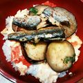 春と水's cooksnap of when they made トマ玉サーディン丼.