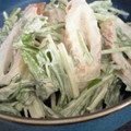 uki2moka's cooksnap of when they made 水菜とちくわ.