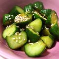 こはる・▽・'s cooksnap of when they made 絶品旨辛＊キュウリの焼肉コチュジャン和え.