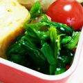 myとんすけ's cooksnap of when they made 材料２つ★お弁当に★ほうれん草の塩麹和え.