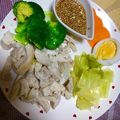 つれり～'s cooksnap of when they made 蒸し鶏と温野菜の葱ソースがけ.
