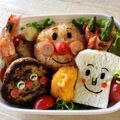 まぉ汰's cooksnap of when they made お誕生日キャラ弁☆アンパンマントリオ.