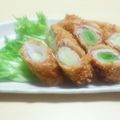 mamanotama's cooksnap of when they made 白葱の豚肉巻きカツ☆ポン酢ジュレで.