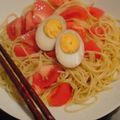 いなづまホイップ's cooksnap of when they made 塩ラーメン風♪生トマトの和える簡単パスタ.